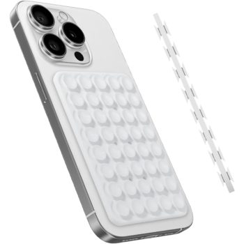 Silicone Suction Phone Mount – Universal Holder, White